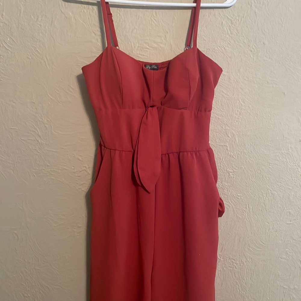 Burnt Orange Lily Rose Romper